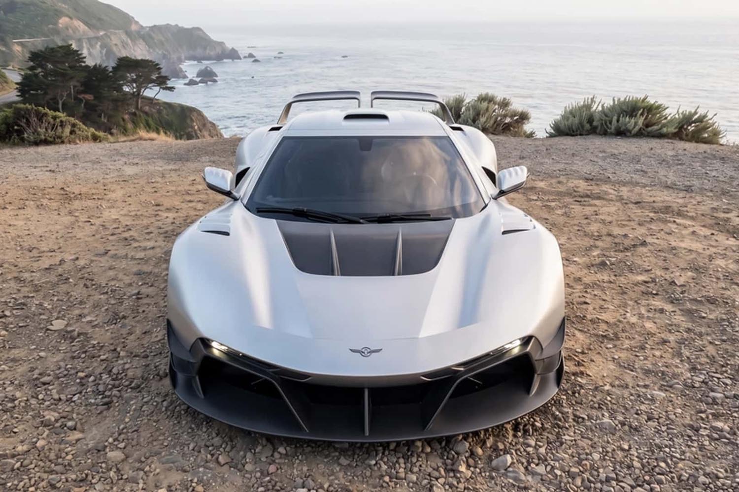 Rezvani Beast X dérivée de la Corvette C8 vue de face